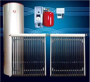 Thermosyphon Solar Water Heater with Flat Plate Solar Collector and Water Tank and Controller